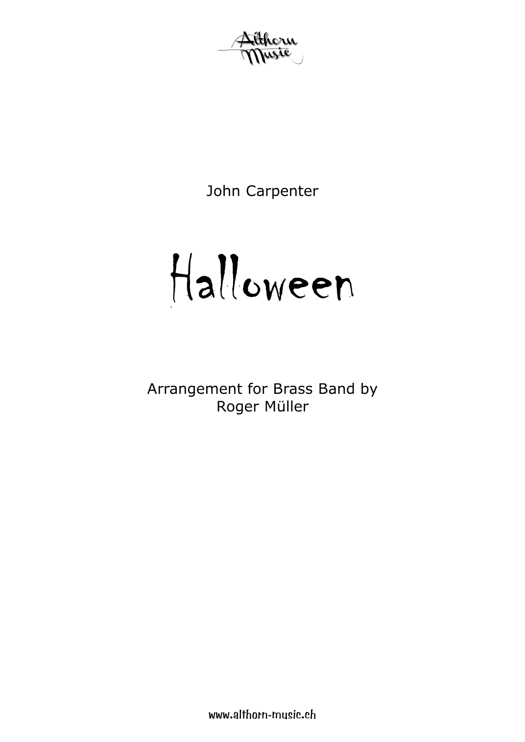 Halloween Theme (arr. Roger Müller)