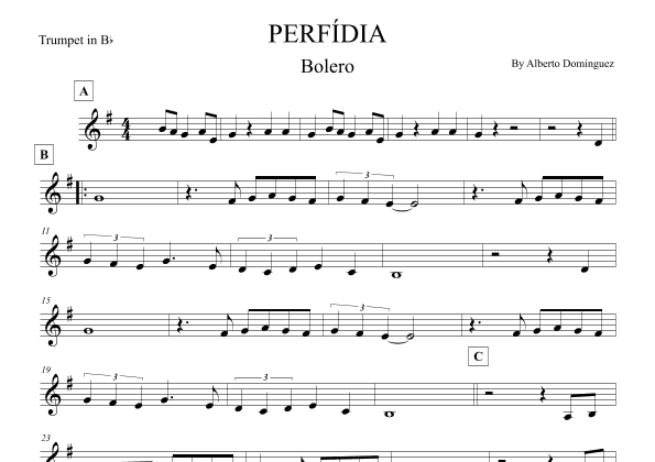 Perfidia (arr. Leo Silva)