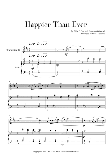 Happier Than Ever (arr. Lucas Rezende)
