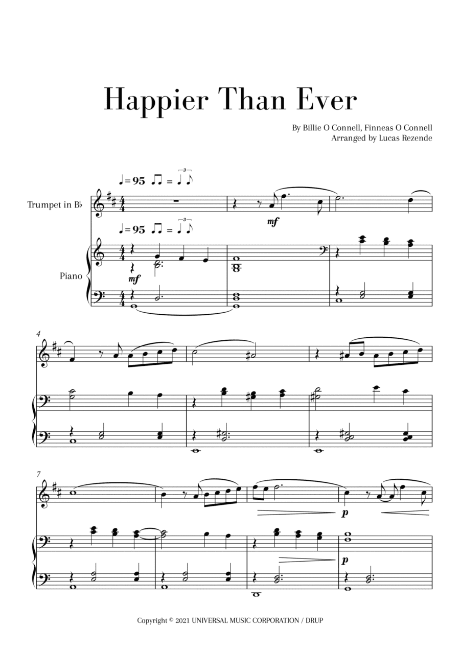 Happier Than Ever (arr. Lucas Rezende)