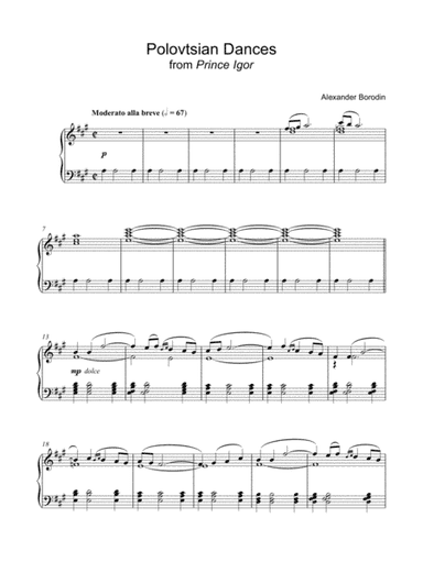 Polovtsian Dances (arr. Music Merchant)