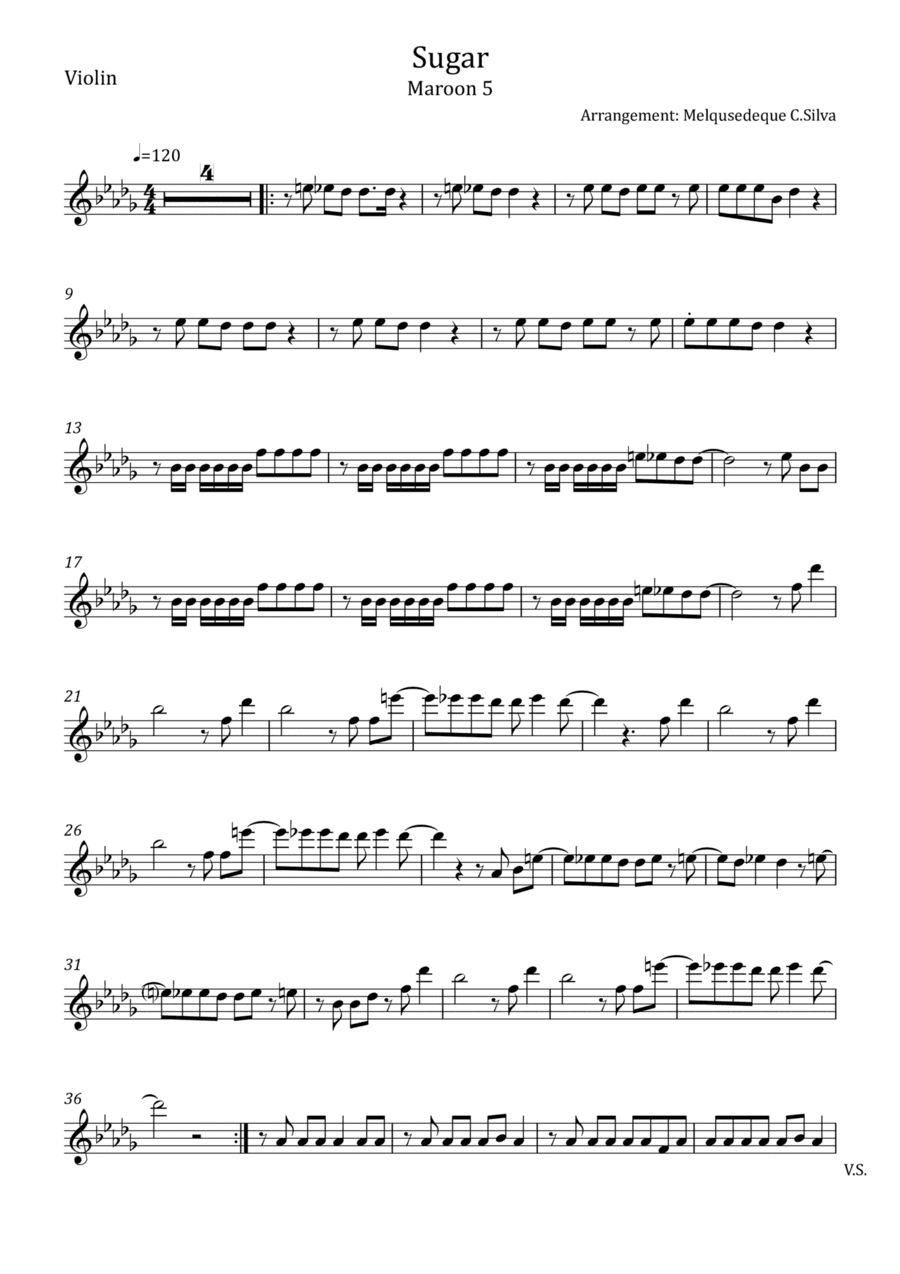 Sugar (arr. Melquisedeque C.Silva)