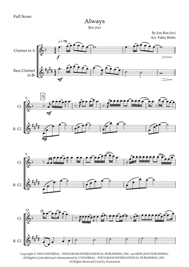 Always (arr. Fabio Britto)
