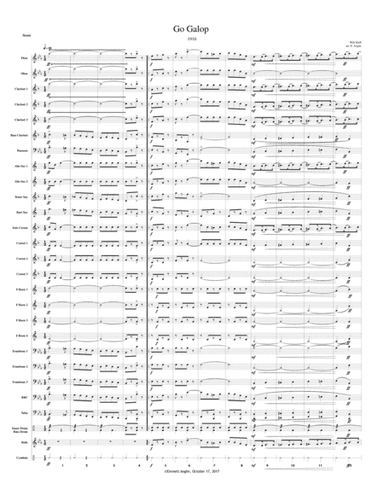 Go Galop by Will Huff for Concert Band (arr. Emmett Anglin)