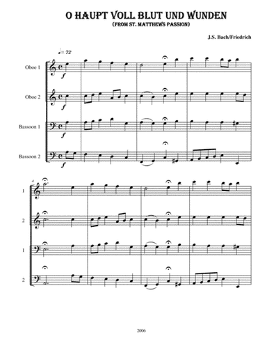 O Haupt Voll Blut Und Wunden (arr. Kenneth D. Friedrich)