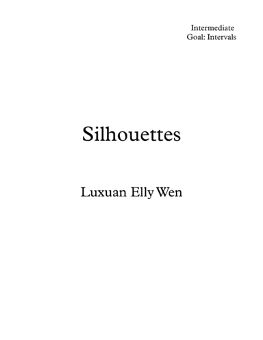 Silhouettes-A Chinese pentatonic music composed for intermediate pianist, as Lunar New Year special