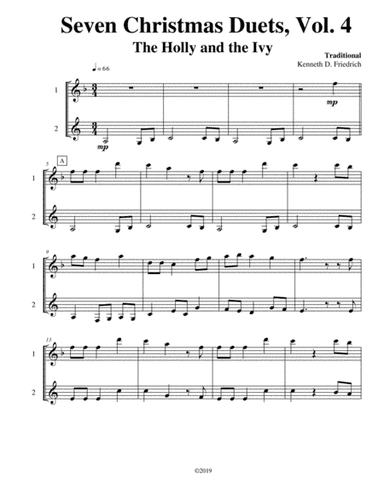 Seven Christmas Duets, Vol. 4 (arr. Kenneth D. Friedrich)