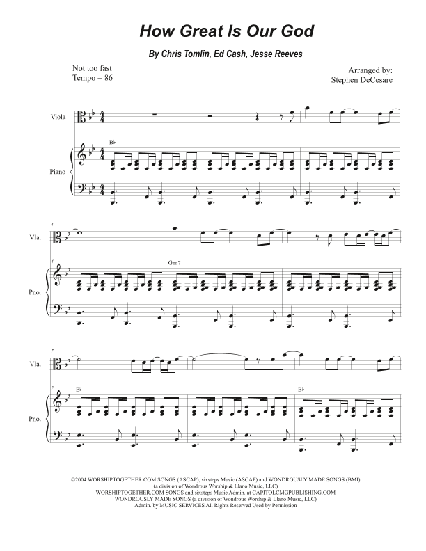 How Great Is Our God (arr. Stephen DeCesare)