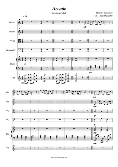 Arcade (arr. Thaís Olivastro)
