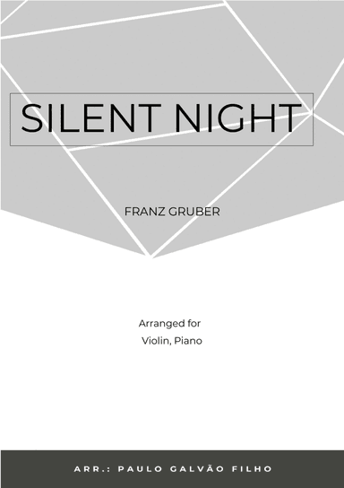 SILENT NIGHT - VIOLIN & PIANO (arr. Paulo Galvao Filho)