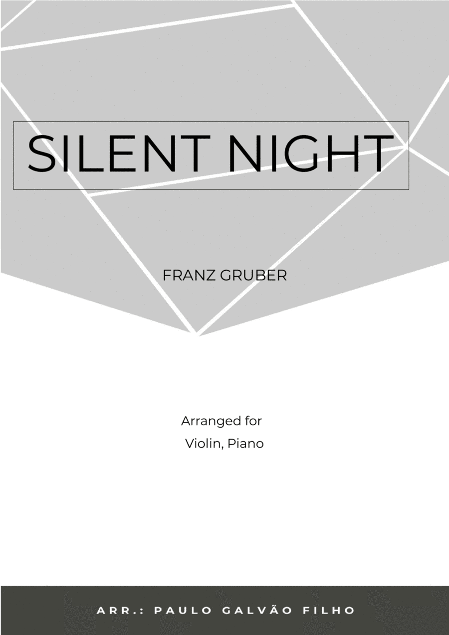 SILENT NIGHT - VIOLIN & PIANO (arr. Paulo Galvao Filho)