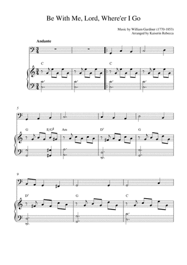 Be With Me, Lord, Where'er I Go (arr. Kaiserin Rebecca)