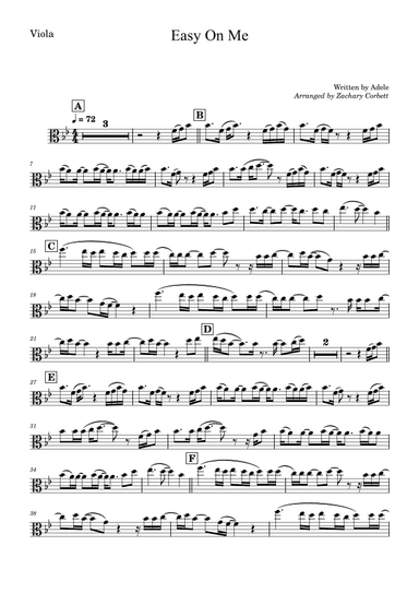 Easy On Me (arr. Zachary Corbett)