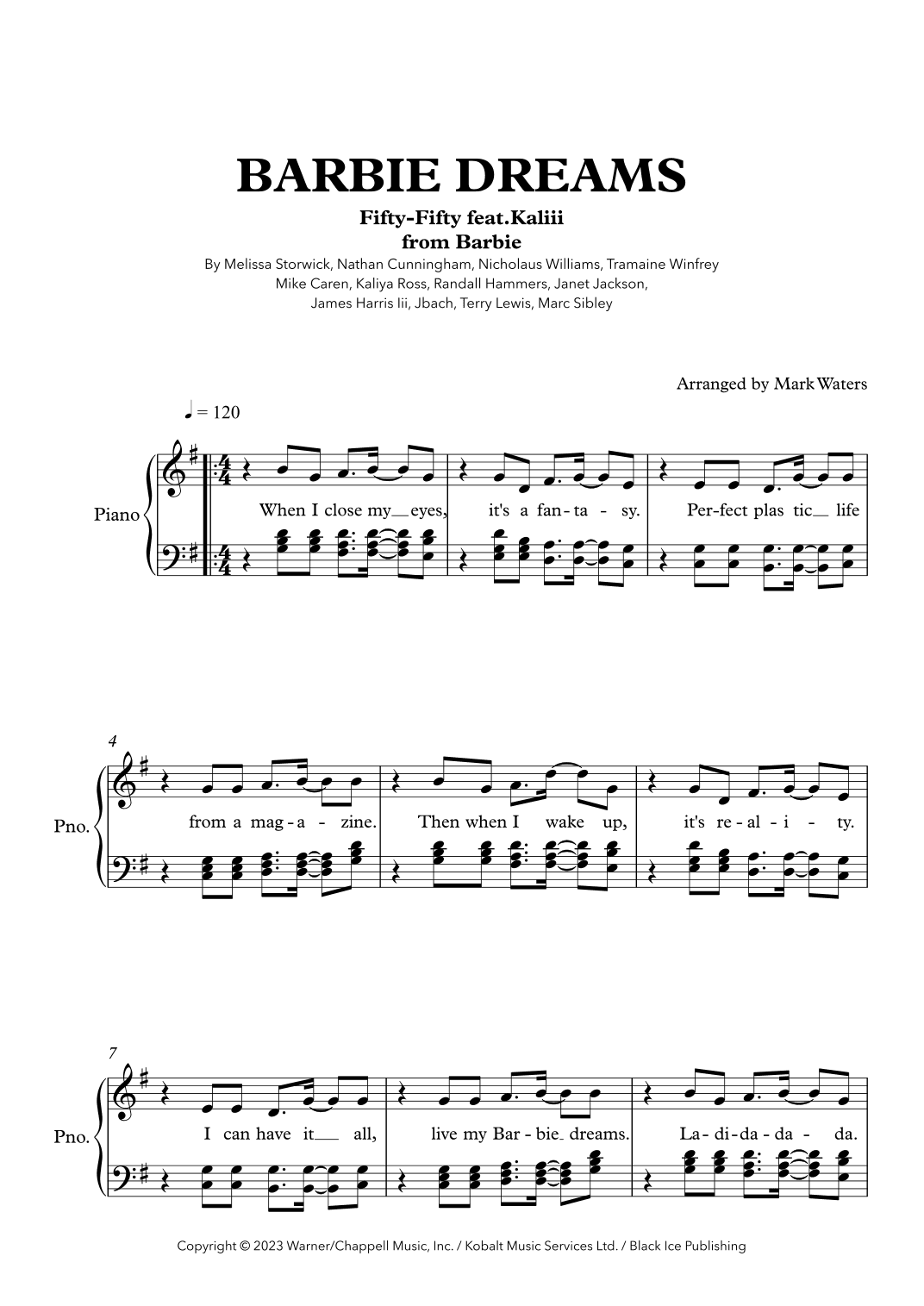 Barbie Dreams (arr. Mark Waters)