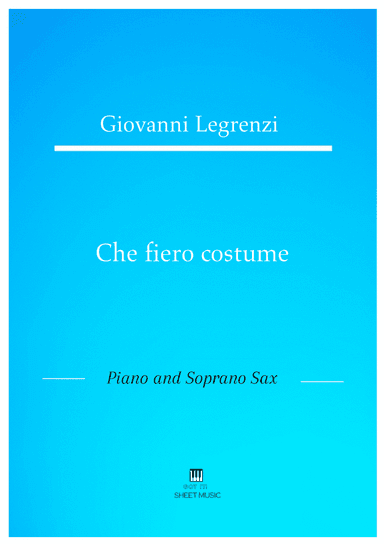 Legrenzi - Che fiero costume (Piano and Soprano Sax) (arr. ANDRE LAITANO)