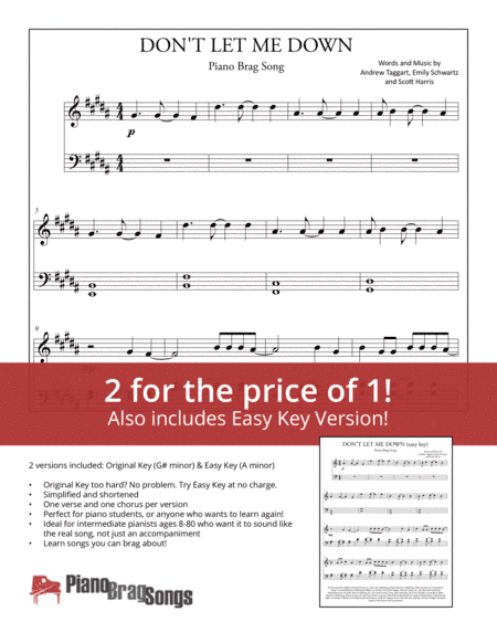 Don't Let Me Down (arr. Jared Johnson)