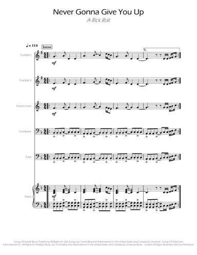 Never Gonna Give You Up (arr. Ygor Nunes)