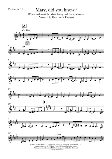 Mary, Did You Know? (arr. Davi Rocha Campos)