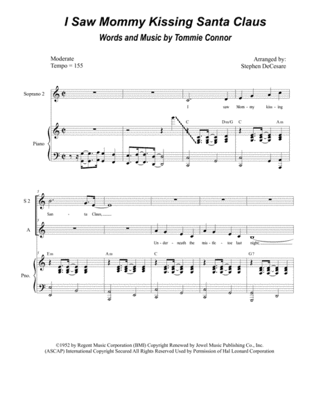 I Saw Mommy Kissing Santa Claus (arr. Stephen DeCesare)