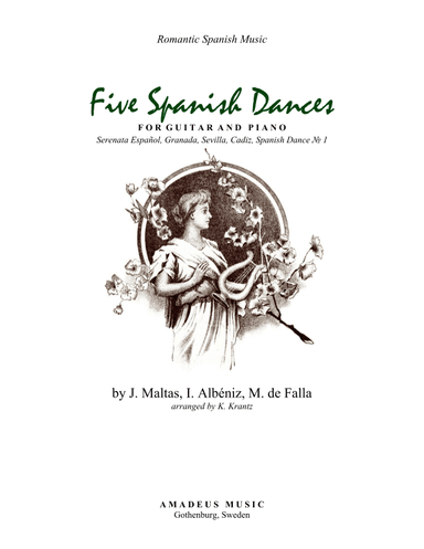5 Spanish Dances arranged for classical guitar and piano (arr. K. Krantz)