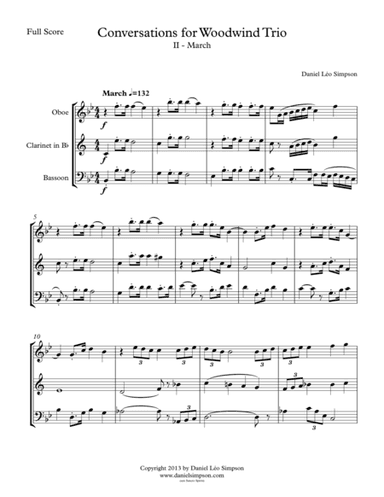 Conversations for Woodwind Trio - 2nd Mvt. (March)