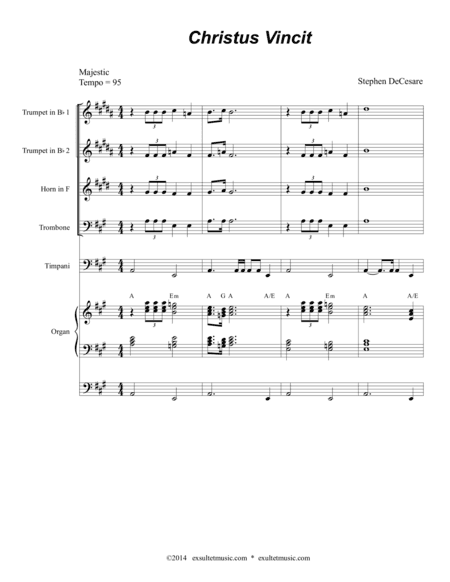 Christus Vincit (Full Score)