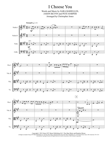 I Choose You (arr. Christopher Jones)