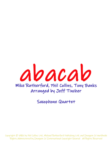 Abacab (arr. Jeff Tincher)
