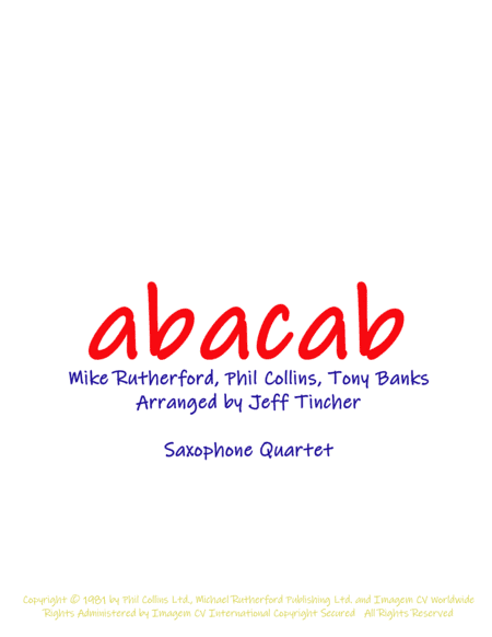 Abacab (arr. Jeff Tincher)