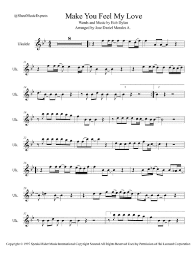 Make You Feel My Love (arr. Jose Daniel Morales A.)
