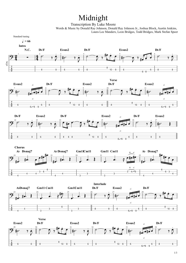 Midnight (arr. Luke Moore)