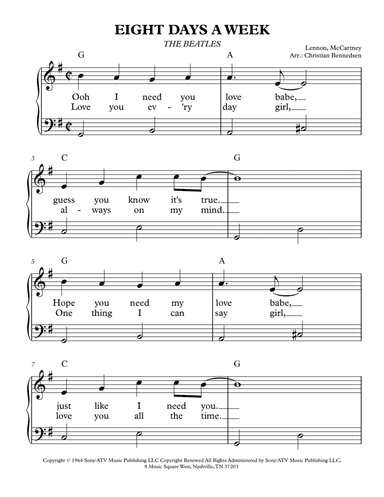 Eight Days A Week (arr. Christian Bennedsen)