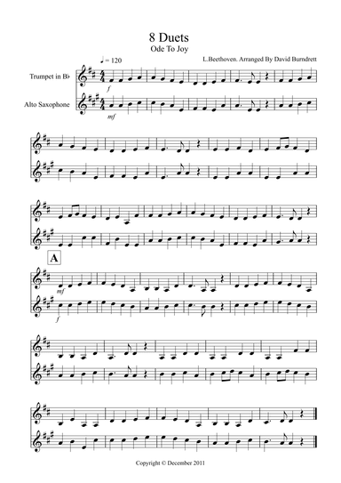 8 Duets for Trumpet and Alto Saxophone (arr. David Burndrett)