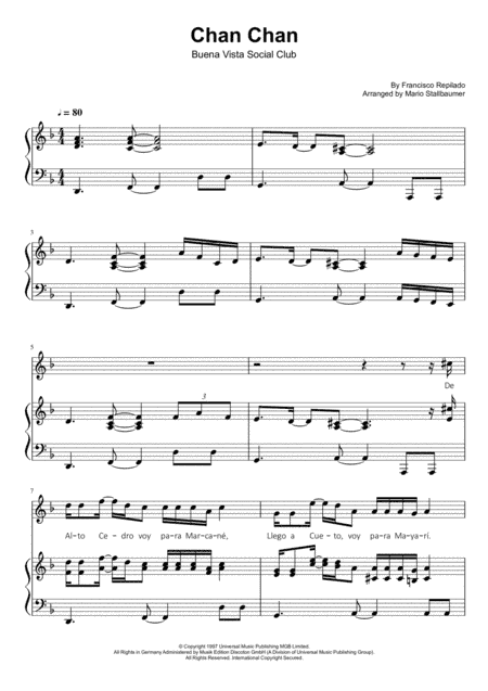 Chan Chan (chan Chan Son) (arr. Mario Stallbaumer)