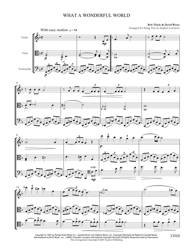 What A Wonderful World (arr. Stephen Levintow)