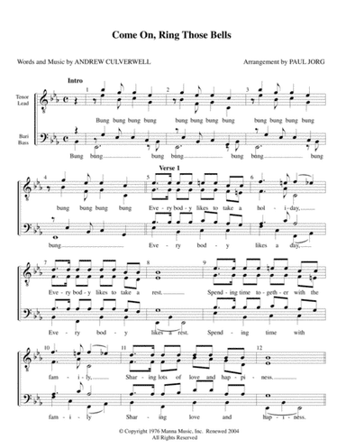 Come On Ring Those Bells (arr. Paul A. Jorg)