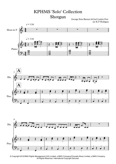Shotgun (arr. Kevin P Holdgate)