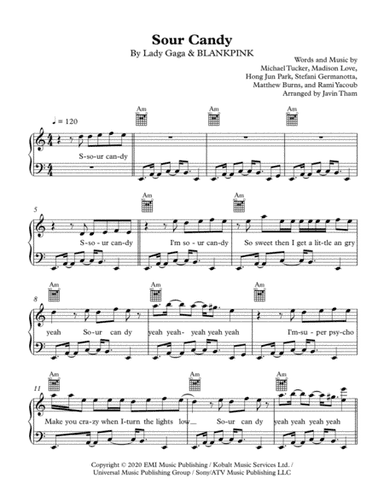 Sour Candy (arr. Javin Tham)