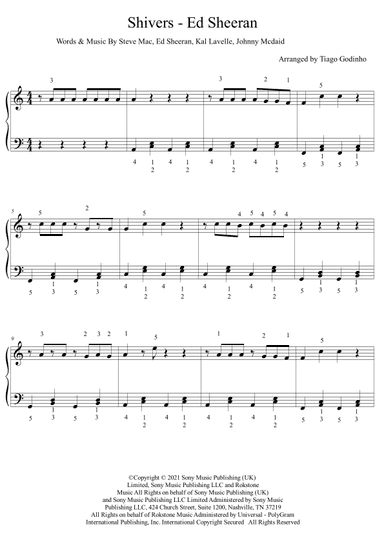 Shivers (arr. Tiago Godinho)