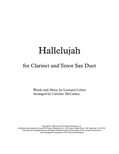 Hallelujah (arr. Caroline McCaskey)