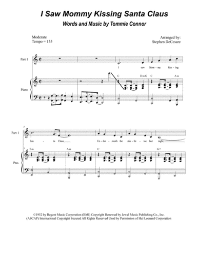 I Saw Mommy Kissing Santa Claus (arr. Stephen DeCesare)
