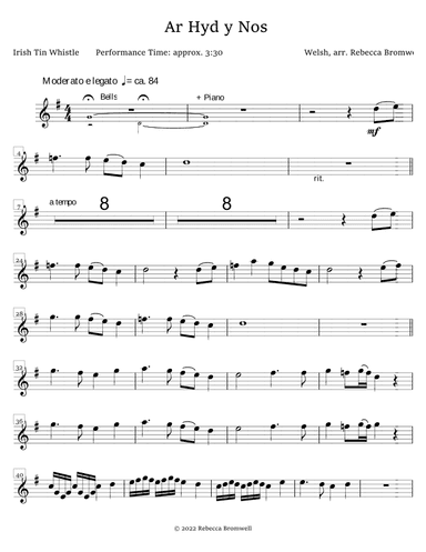"Ar Hyd y Nos" (arr. Rebecca Bromwell)