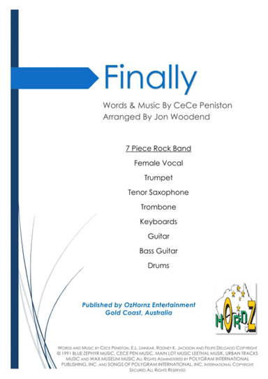 Finally (arr. Jon Woodend)