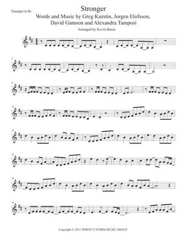 Stronger (What Doesn't Kill You) (arr. Kevin Busse)