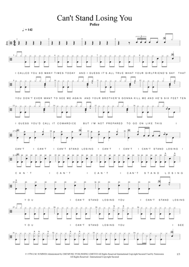 Can't Stand Losing You (arr. Cyril Mayer)