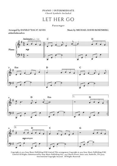 Let Her Go (arr. Danilo "Daca" Alves)