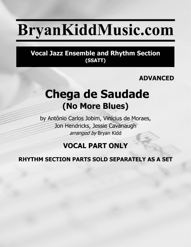 Chega De Saudade (no More Blues) (arr. Bryan Kidd)