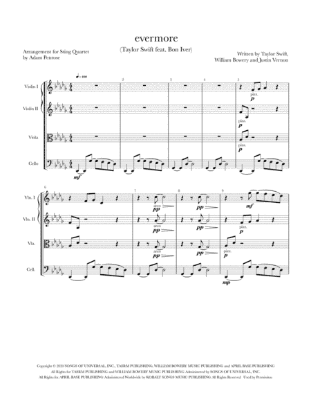 Evermore (arr. Adam Penrose)