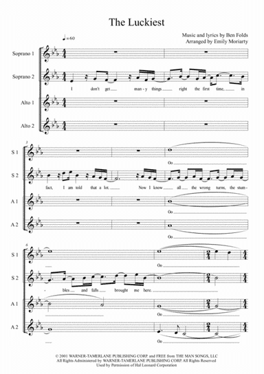 The Luckiest (arr. Emily Moriarty)