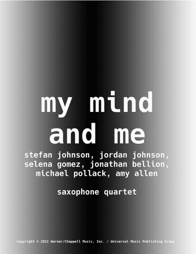 My Mind & Me (arr. Jeff Tincher)